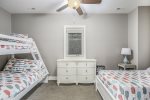 The Lower-Level Kids Suite Comes Complete with a Bunk Bed and a Twin, Ensuring Restful Sleep for the Young Ones